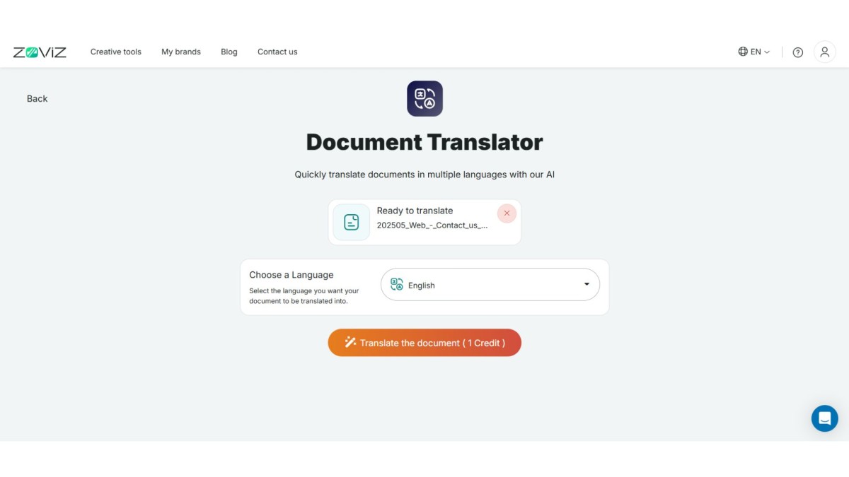 Start the Translation