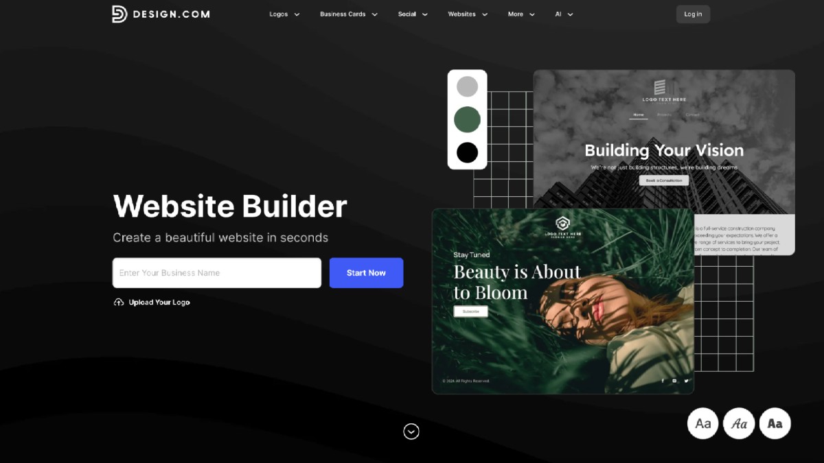 design.com website builder