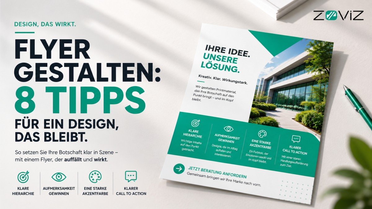 Flyer gestalten: 8 Tipps für ein Design, das bleibt