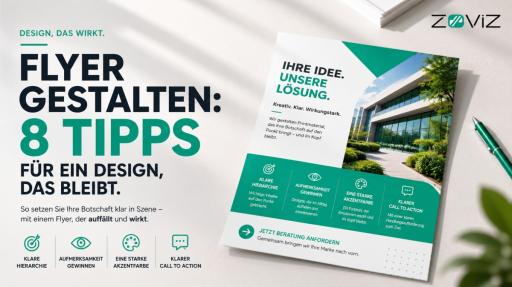Flyer gestalten: 8 Tipps für ein Design, das bleibt