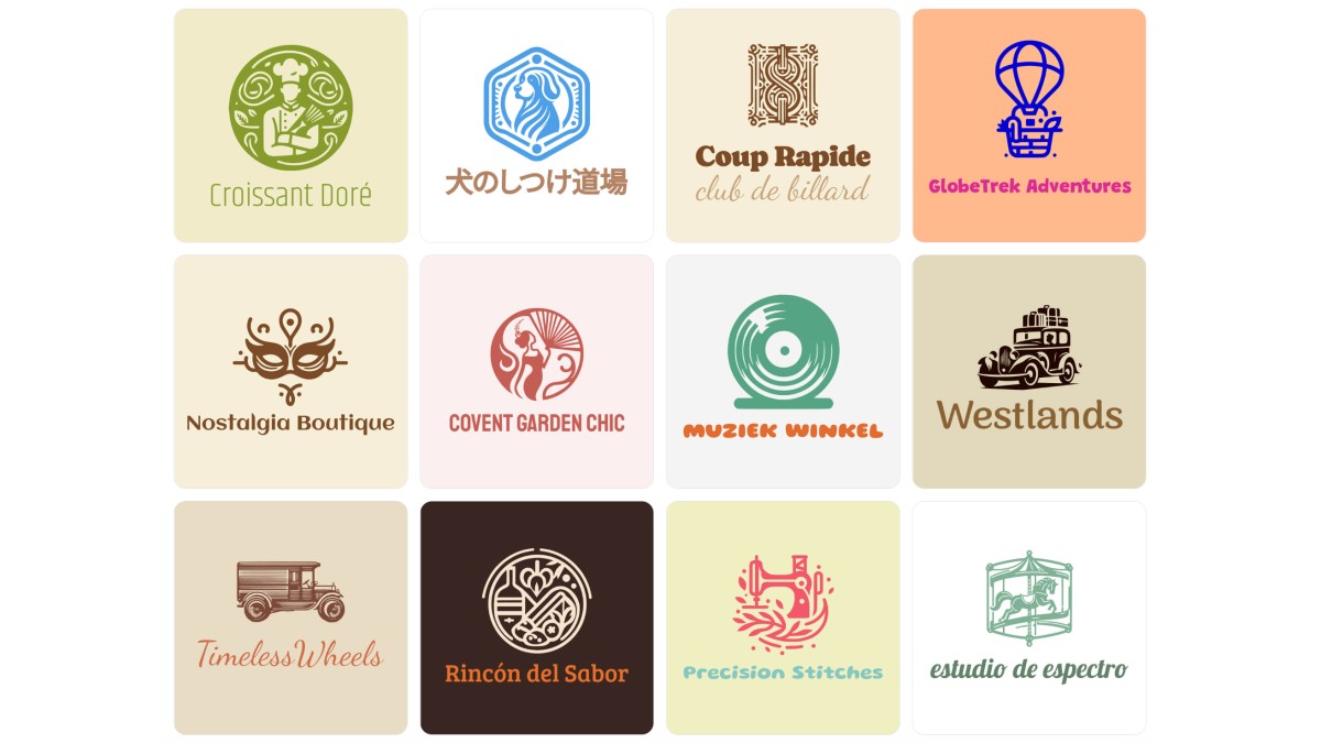 Retro Logos Examples