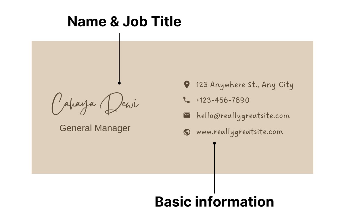 tips for business card