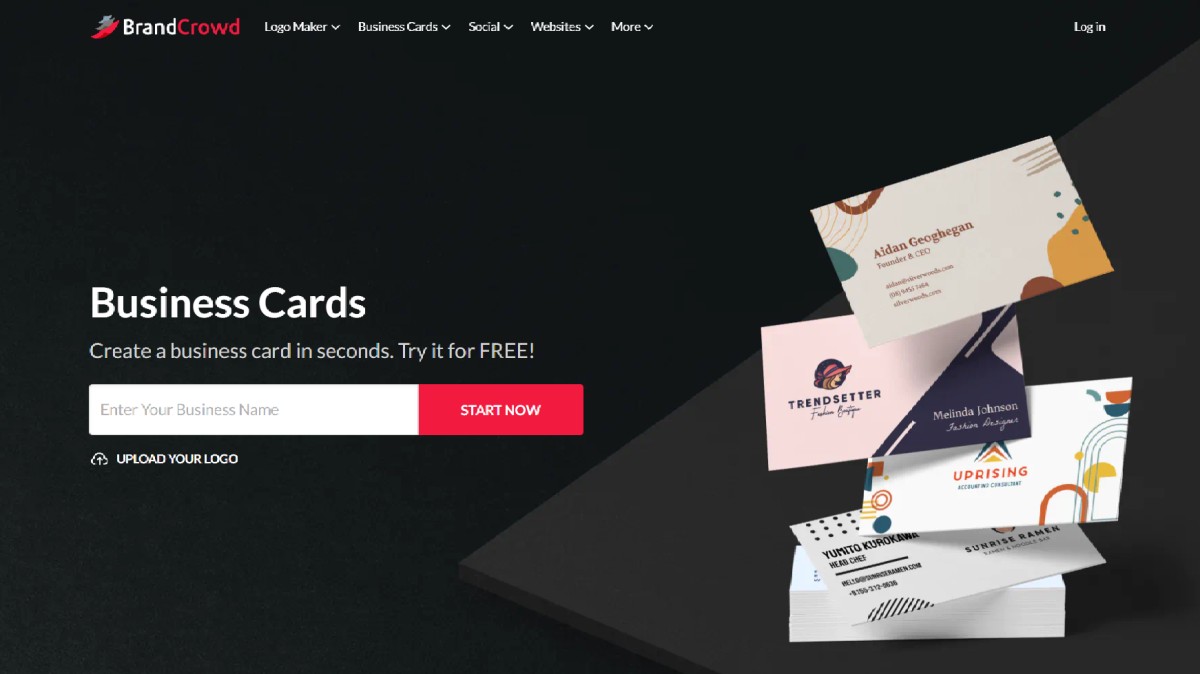 brandcrowd business card generator