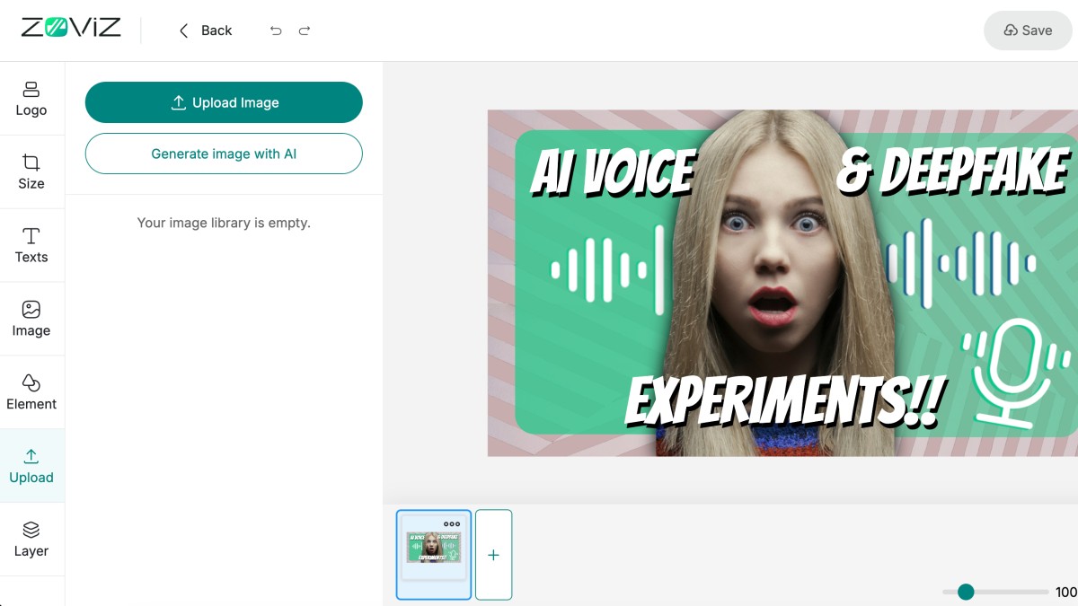Add and Upload images to the template