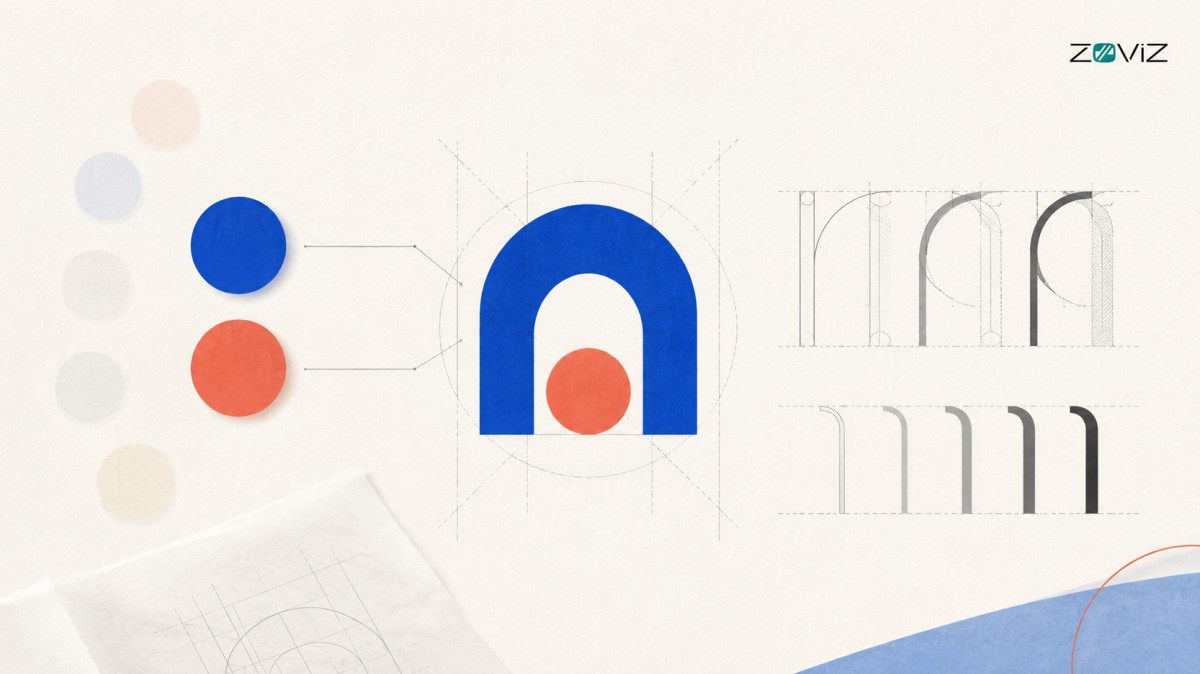 Selección de colores y tipografía para crear un logo equilibrado, legible y profesional.