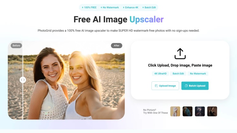 PhotoGrid AI Upscaler