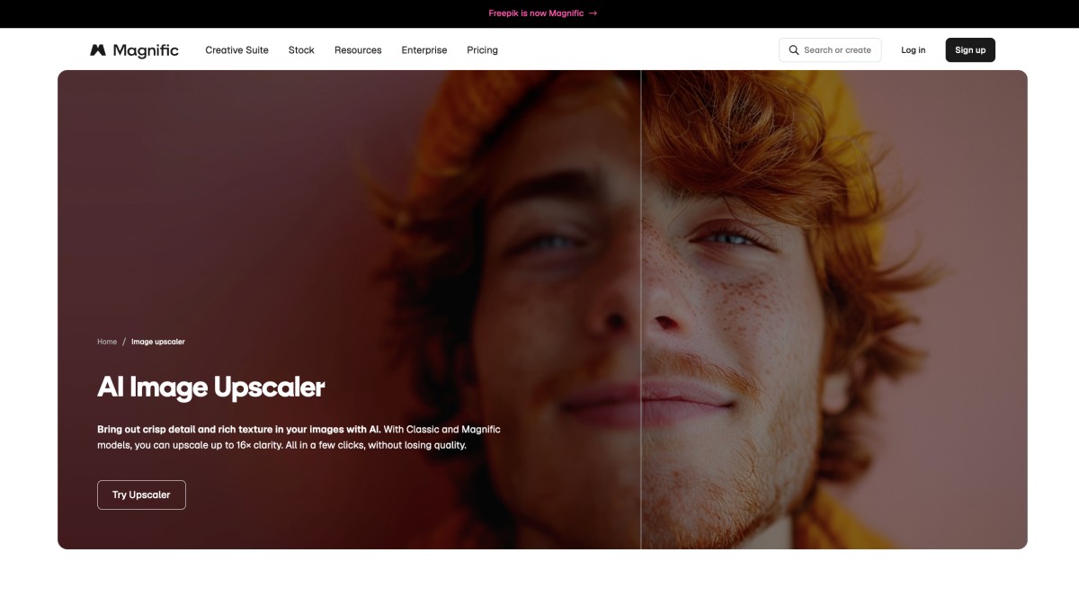 magnific image enhancer