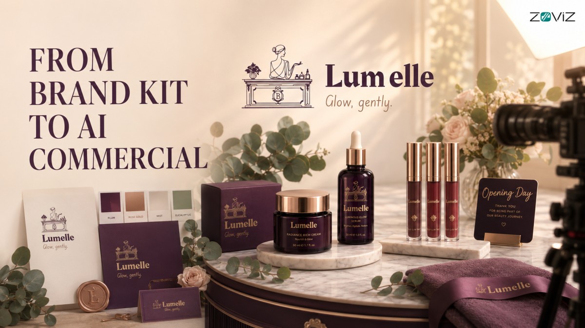 From AI Brand Kit to AI Commercial: How I Built a Beauty Brand in One Day