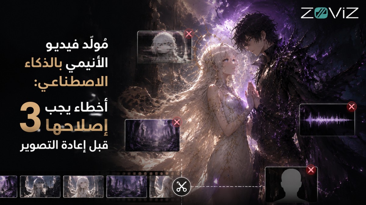 مُولّد فيديو الأنيمي بالذكاء الاصطناعي: 3 أخطاء يجب إصلاحها قبل إعادة التصوير