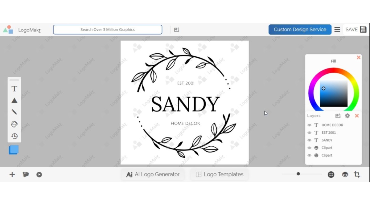 ai logomakr customization