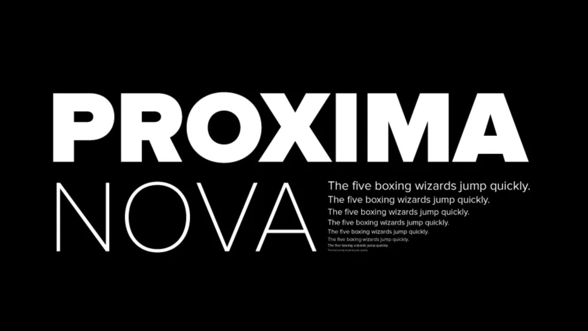 Proxima Nova Font