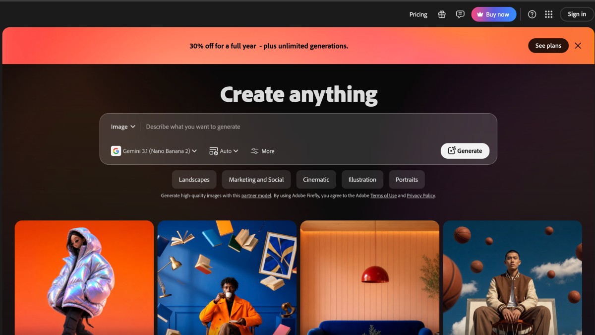 Adobe Firefly Screenshot