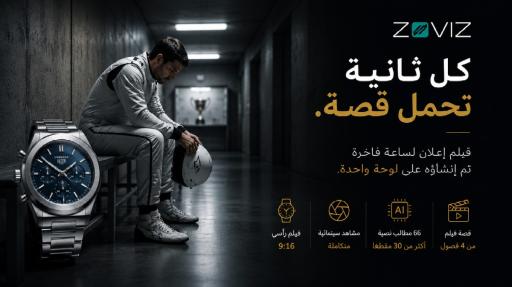 كيف تصنع فيلمًا دعائيًا بالذكاء الاصطناعي: دراسة حالة ساعة فخمة