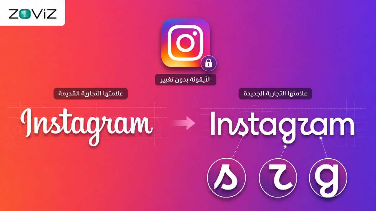 إعادة تصميم الشعار النصي لإنستغرام