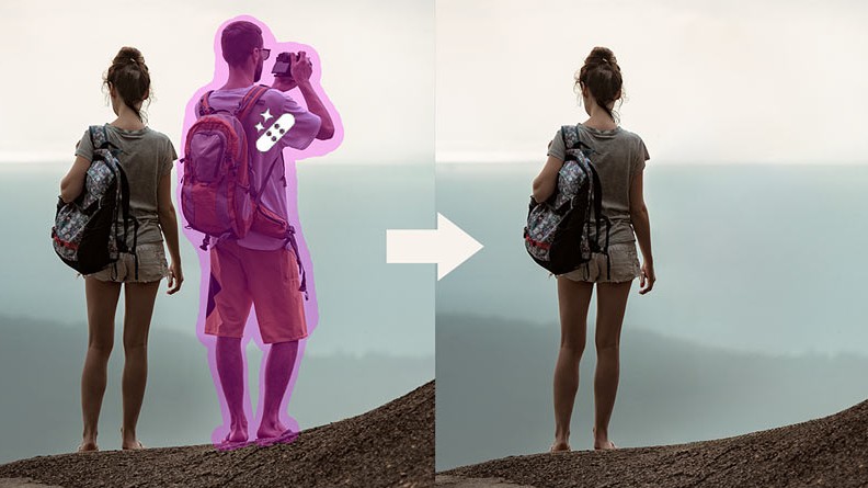 Photoshop generative remover result