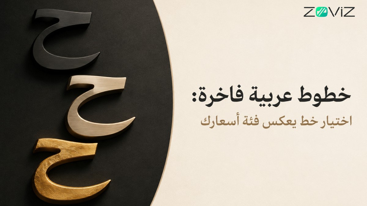 خطوط عربية فاخرة: كيف تختار الخط المناسب لعلامتك؟