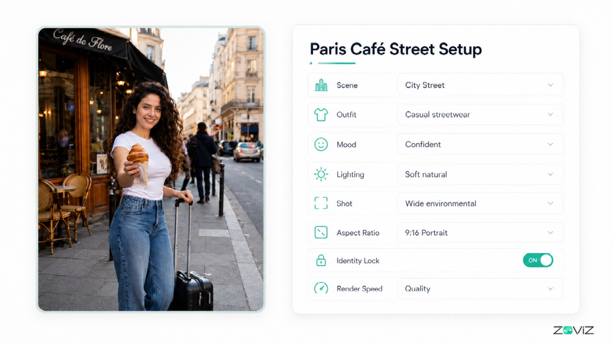 Paris Cafe Street Building for MyJourney Case