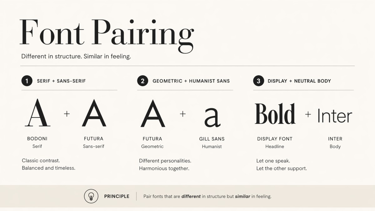 Font Pairing