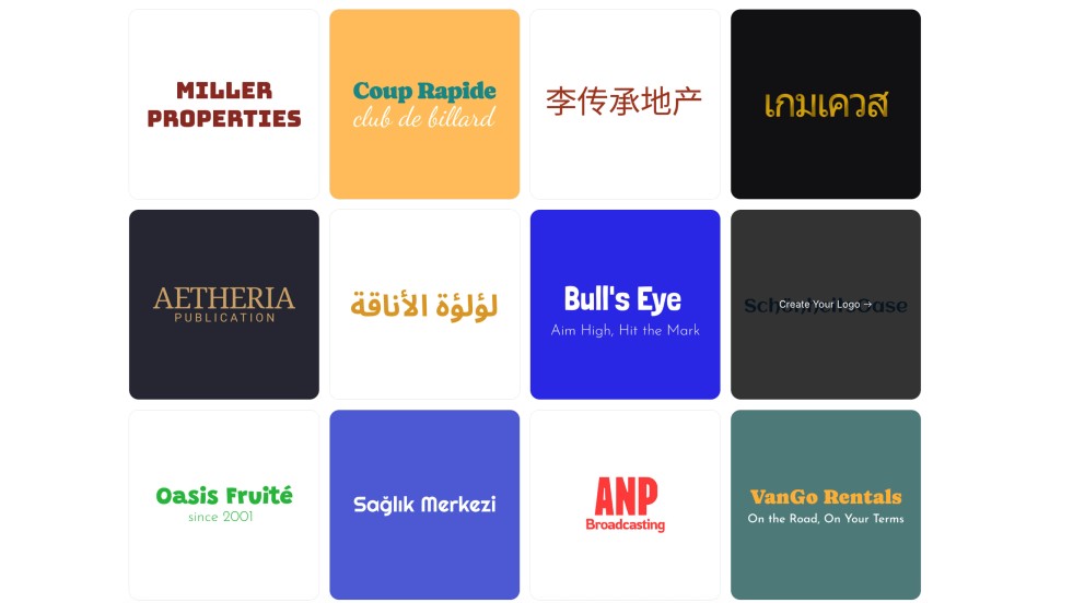 Some of Typography logos in Zoviz
