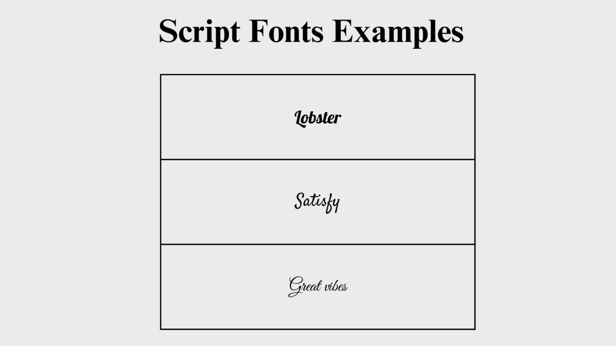 Script Fonts