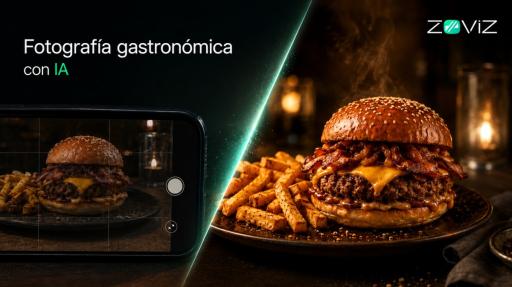 Fotografía gastronómica con IA: de una foto móvil a un menú completo