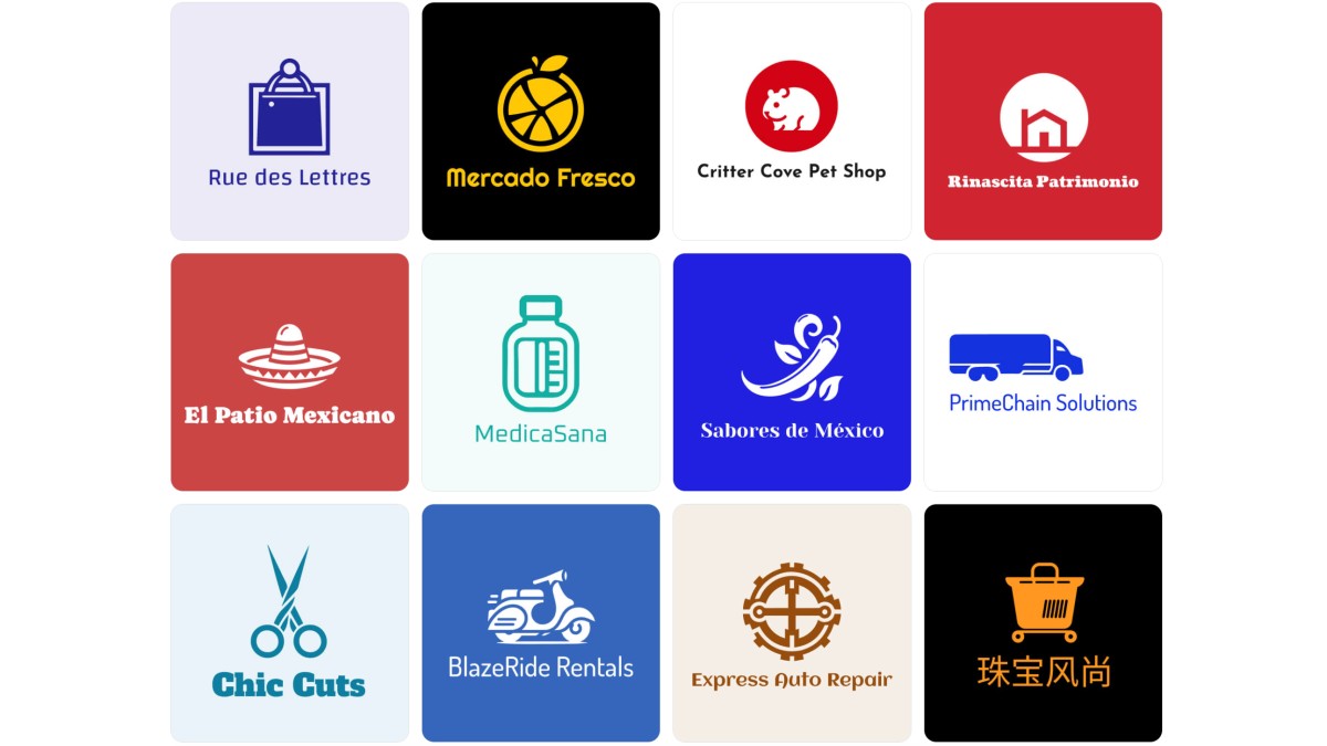 Flat Logos Examples on Zoviz