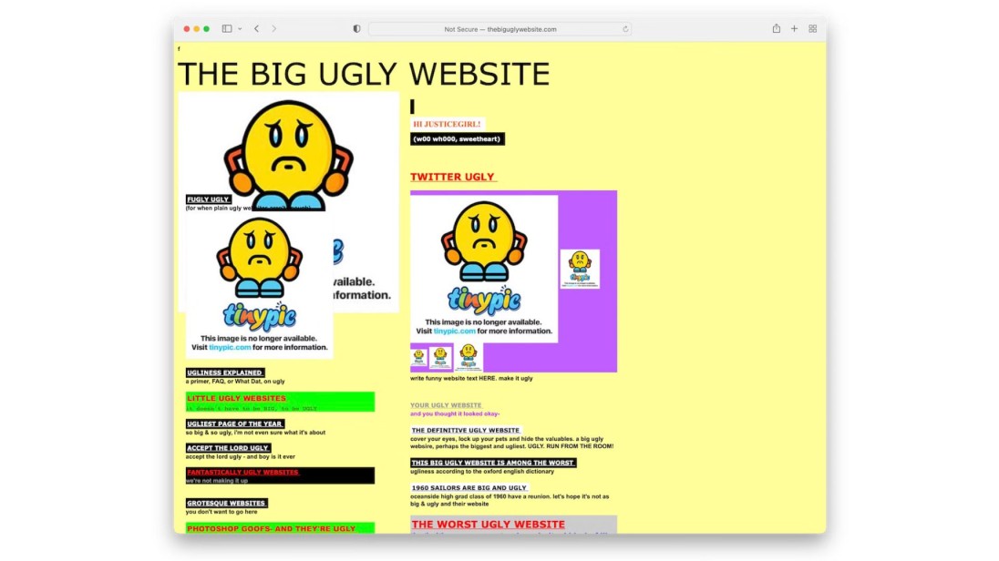 Ugly Website