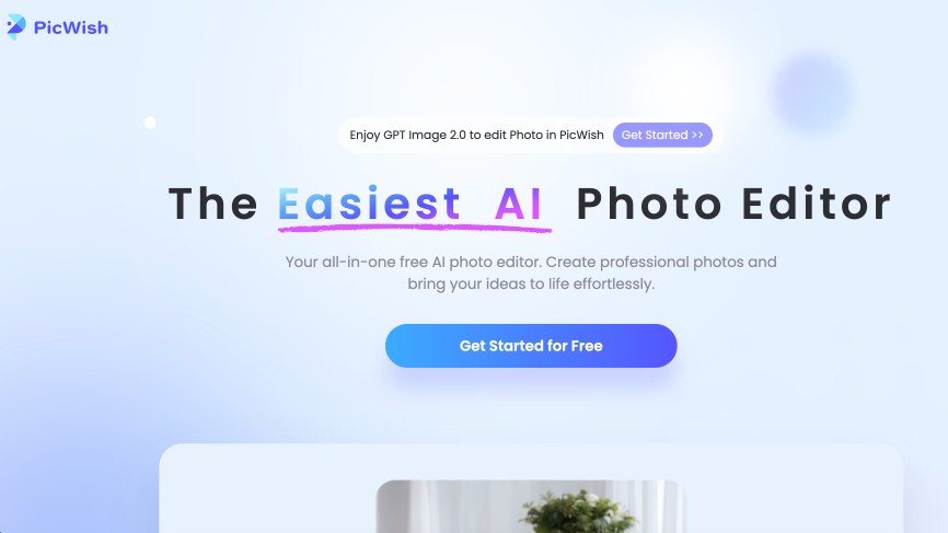 PicWish the easiest AI Photo editor