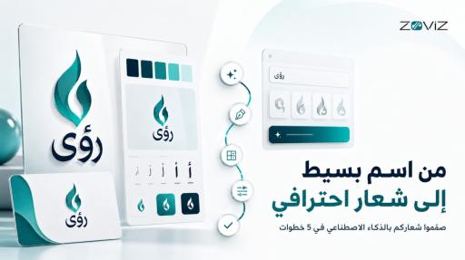 تصميم شعار بالذكاء الاصطناعي للمبتدئين: اصنعوا شعاركم في 5 خطوات