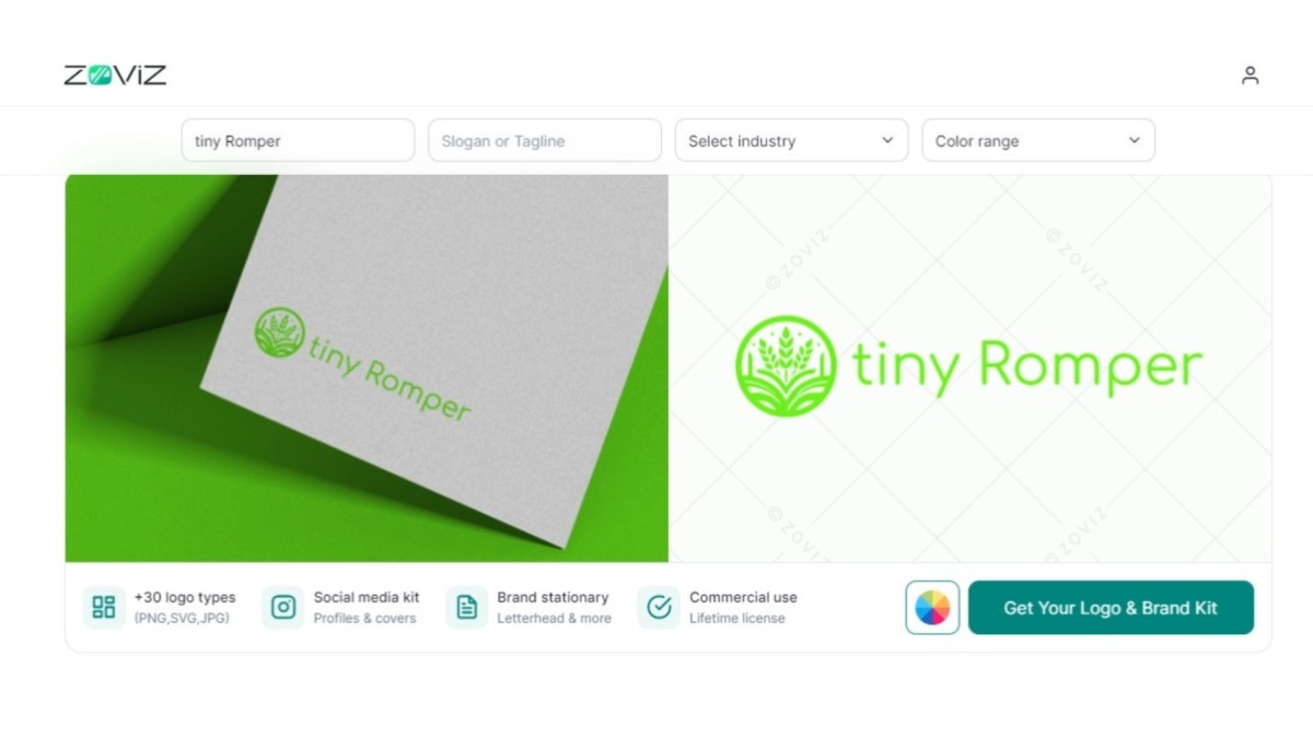 How To Change The Color Of A Logo With Zoviz Logo Maker 