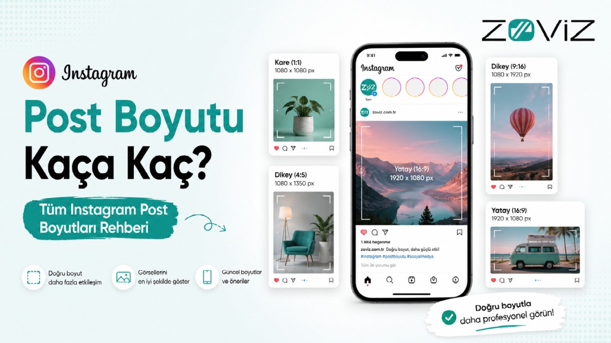 Instagram Post Boyutu Kaça Kaç? 2026 Güncel Rehber