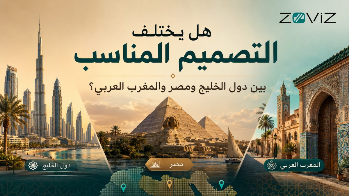 هل يختلف التصميم المناسب بين دول الخليج ومصر والمغرب العربي؟
