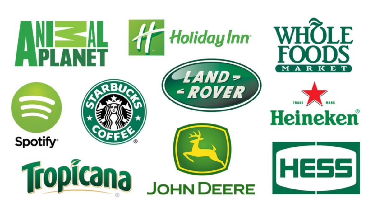 Green color business logos