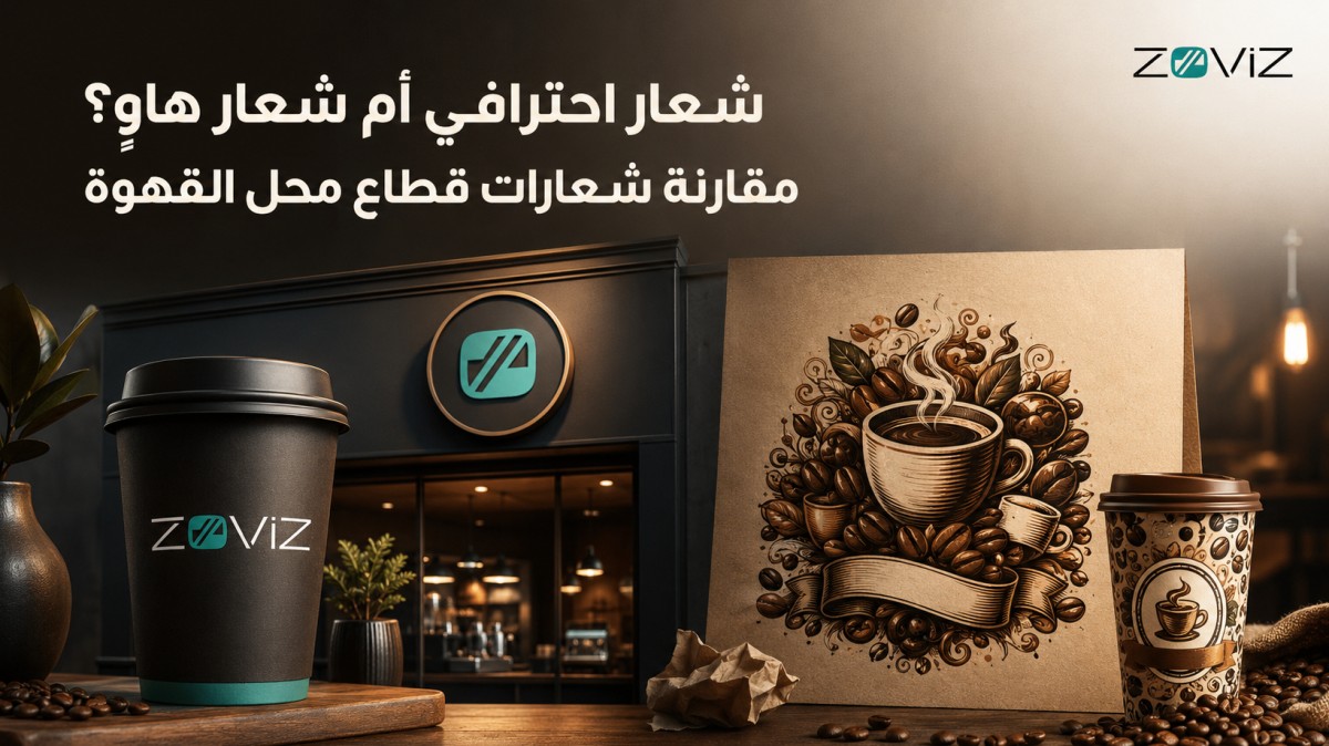 شعار احترافي أم شعار هاوٍ؟ مقارنة شعارات قطاع محل القهوة
