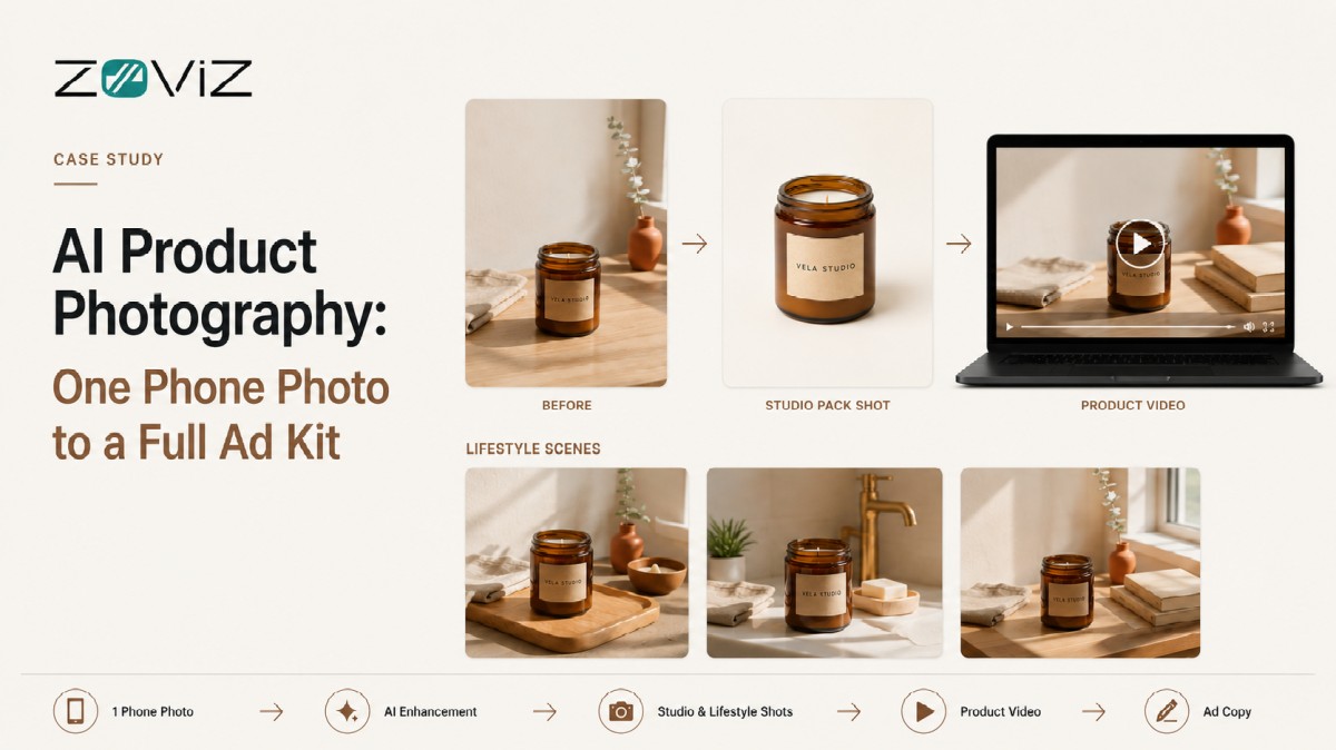 One Phone Photo, Six Finished Assets: An AI Product Photography Pipeline You Can Copy
