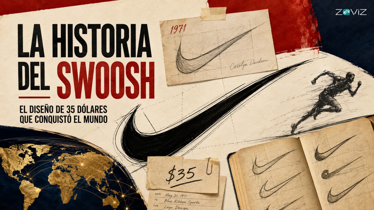 La historia del logo de Nike: el Swoosh de 35 dólares que conquistó el mundo