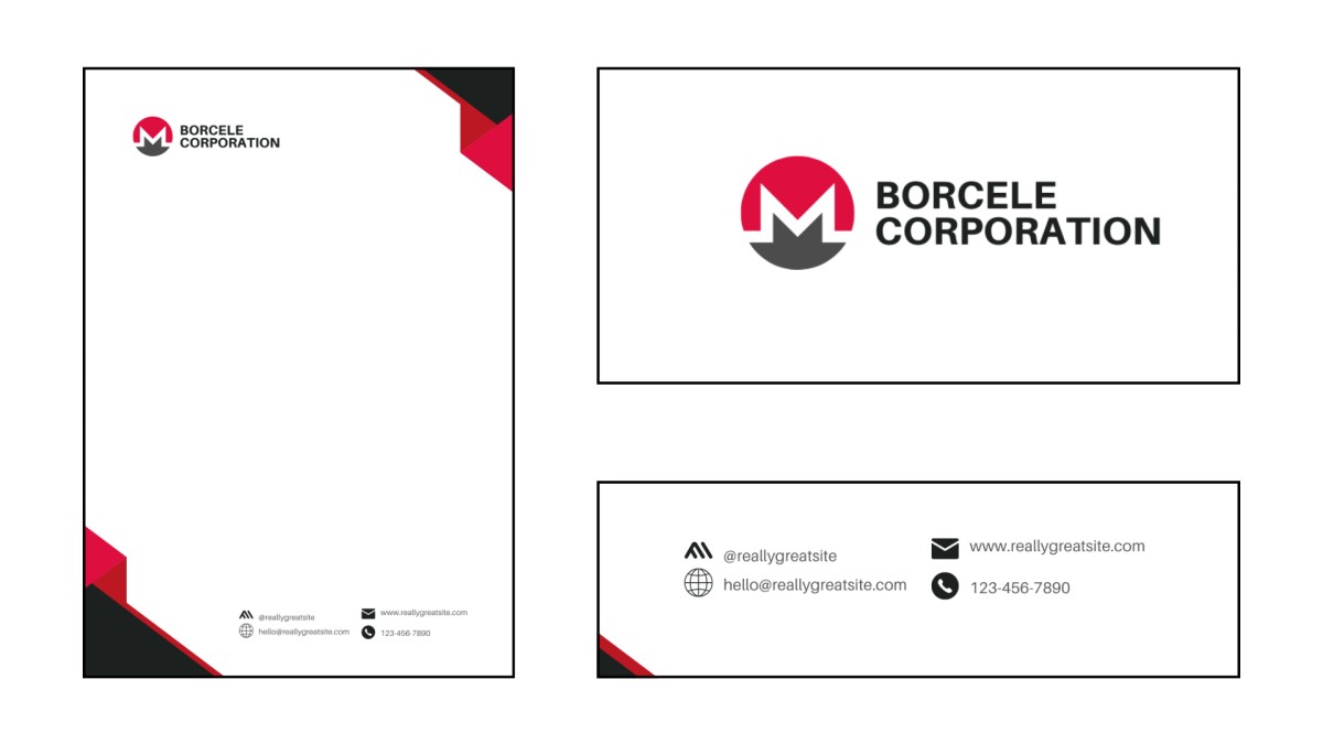 Elements of business letterhead