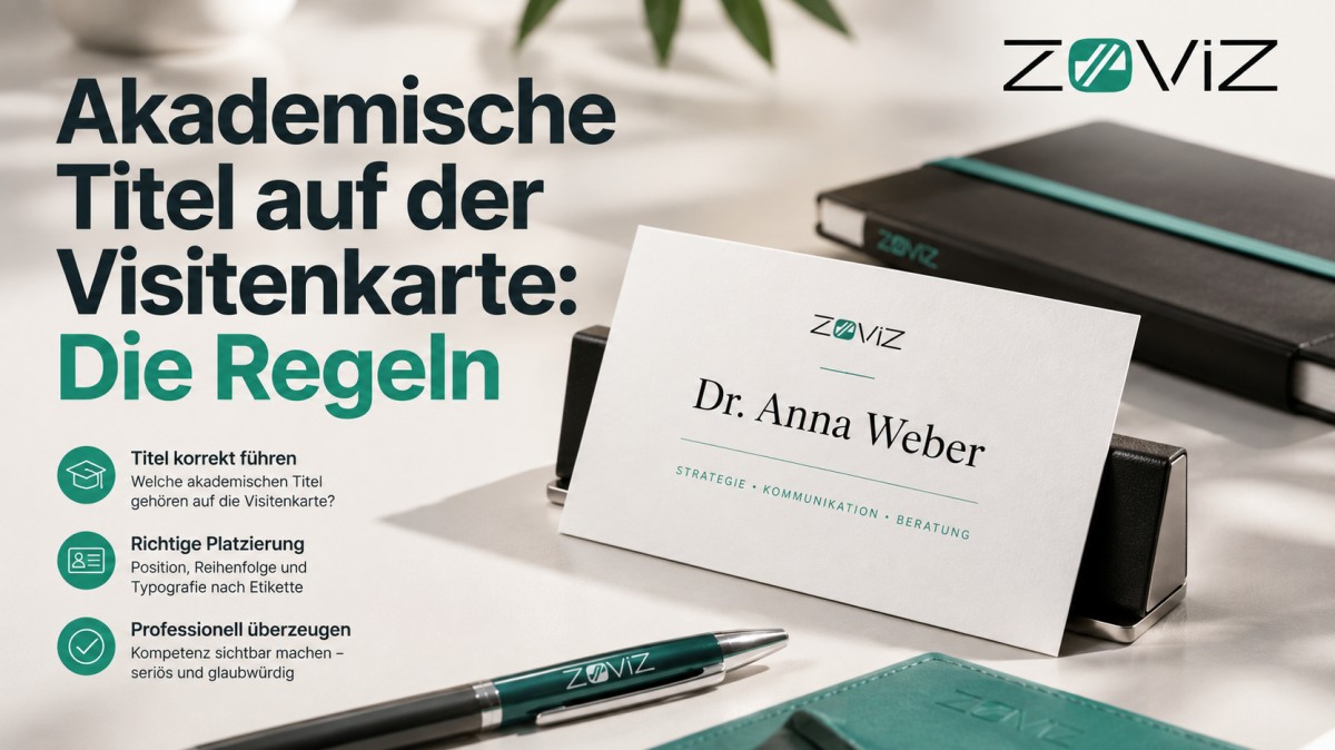 Akademische Titel auf der Visitenkarte: Die Regeln