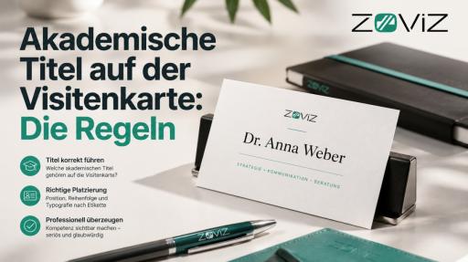 Akademische Titel auf der Visitenkarte: Die Regeln