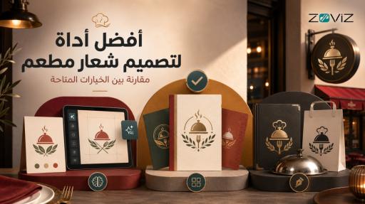 أفضل أداة لتصميم شعار مطعم: مقارنة بين الخيارات المتاحة