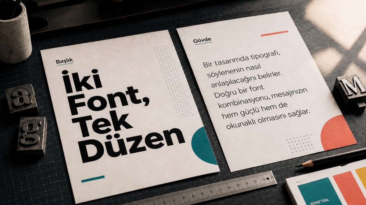 Başlık ve gövde için iki uyumlu yazı karakteri