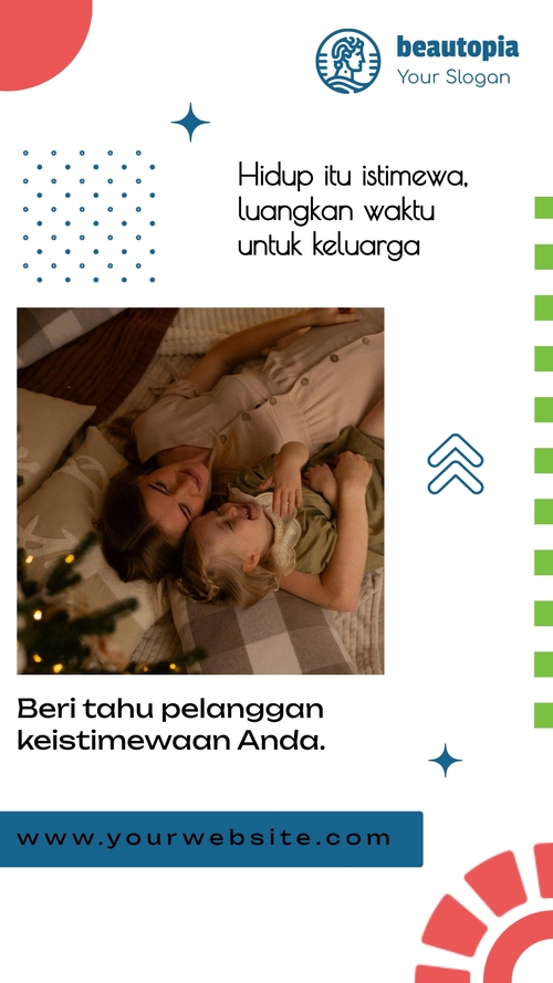 Template cerita Instagram Maskapai penerbangan