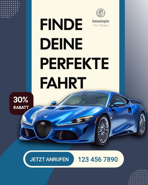 Instagram-Beitragsvorlage Autohaus