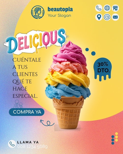 Plantilla de publicación de Instagram Cafetería