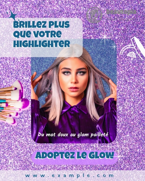 Modèle de publication Instagram Salon de coiffure