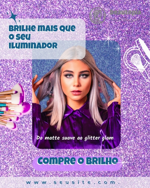 Modelo de post para Instagram Salão de unhas