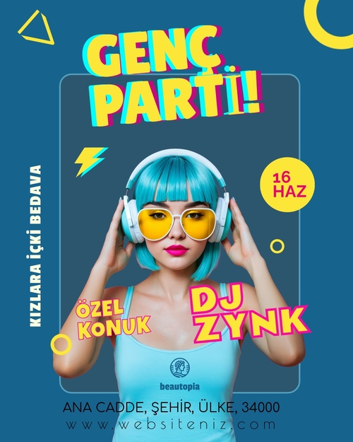 Düğün Instagram gönderi şablonu
