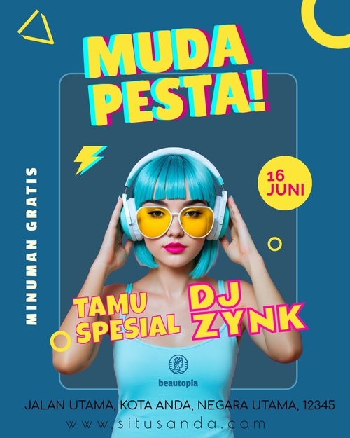 Template postingan Instagram Pernikahan