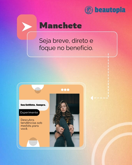Modelo de post para Instagram Salão de unhas