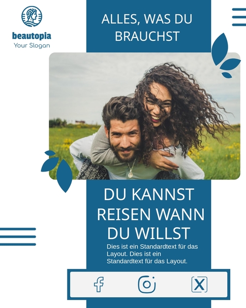 Instagram-Beitragsvorlage Hochzeit